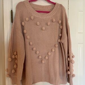 Pink heart sweater size XL great condition. Worn once